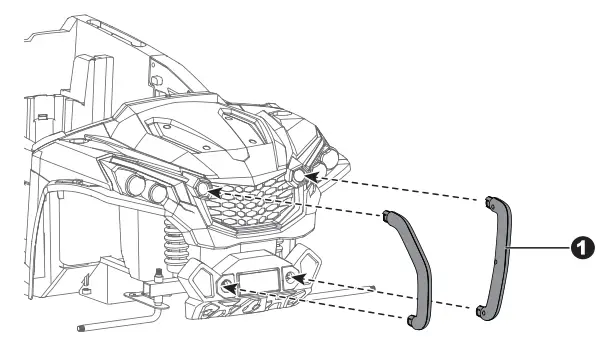 Attach the Front Bumpers & Tailight Cover