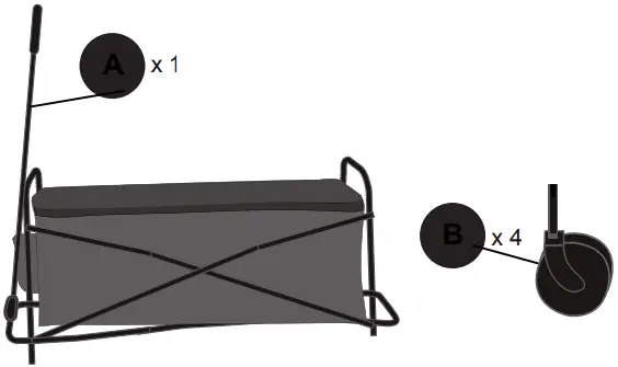 Style Selections MX-LSCW02 4-cu ft Steel Folding Yard Cart B0