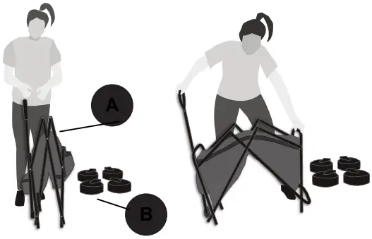 Style Selections MX-LSCW02 4-cu ft Steel Folding Yard Cart B1