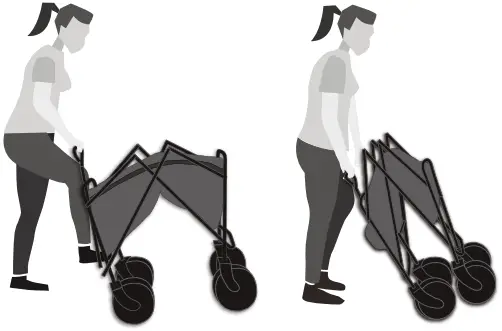 Style Selections MX-LSCW02 4-cu ft Steel Folding Yard Cart B6