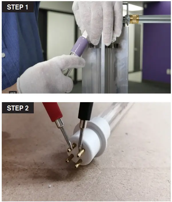 SANUVOX QUATTRO In-Duct Air Purification - Lamp Test