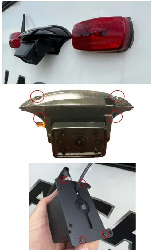 BRANDMOTION TRNS 2170 Wireless Transparent Trailer System - Camera Power Connections