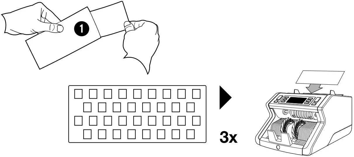 Safescan 2265 Banknote Counter Machine - Cleaning cards