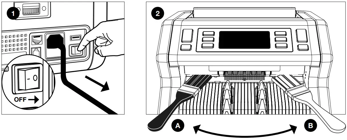 Safescan 2265 Banknote Counter Machine - Cleaning the device