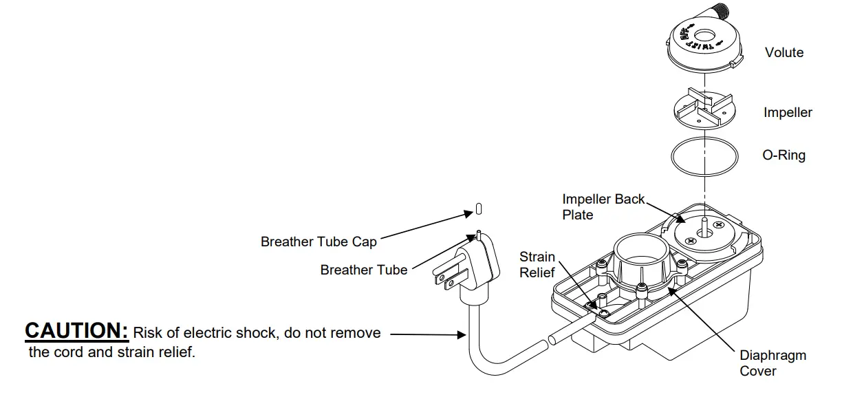 IPC13A Beckett Submersible Utility Pumps - switch