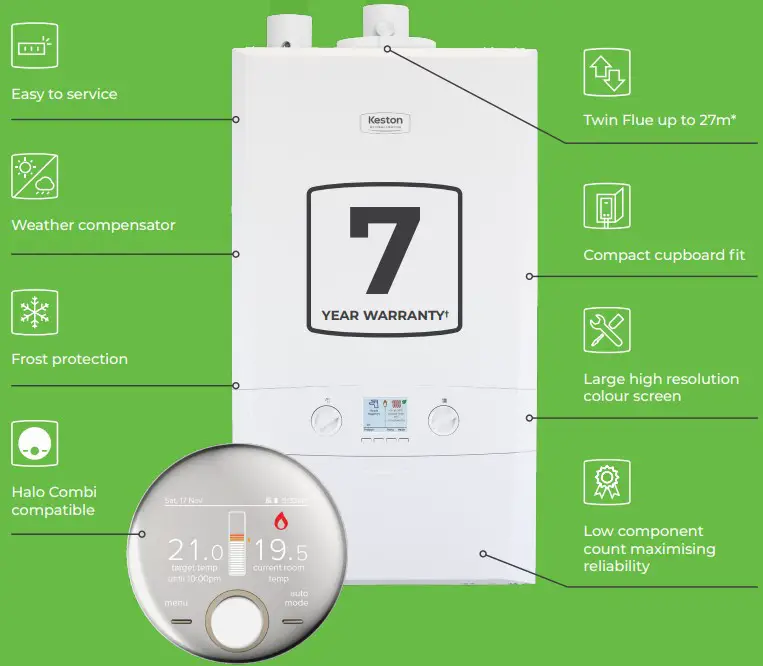Keston Combi 2 30kw and 35kw Output Combi Boiler specification