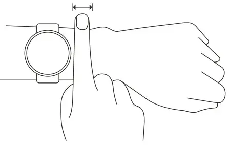 amazfit A2174 GTR Mini Smartwatch with Band - Wearing the Watch