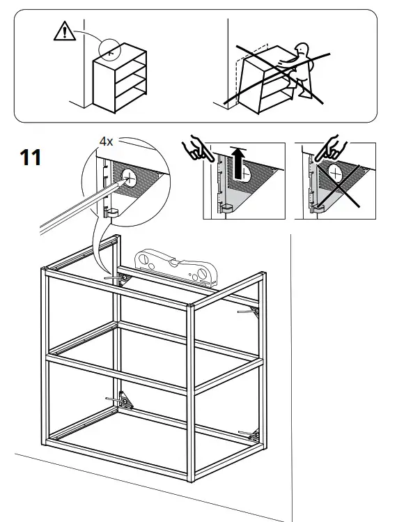 IKEA ENHET Base Frame for Washbasin Anthracite - fig 13