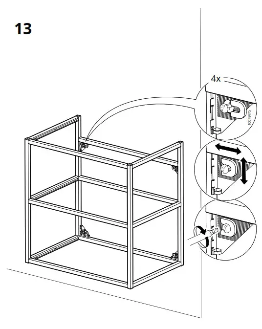 IKEA ENHET Base Frame for Washbasin Anthracite - fig 15