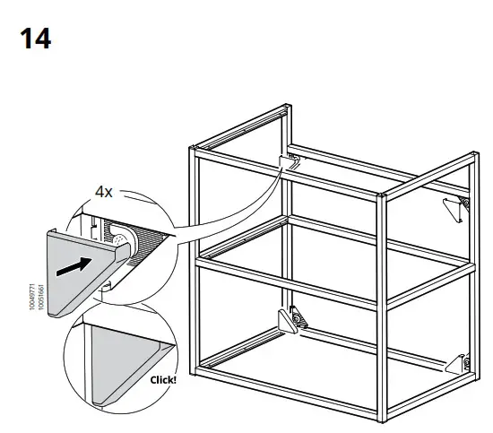 IKEA ENHET Base Frame for Washbasin Anthracite - fig 16