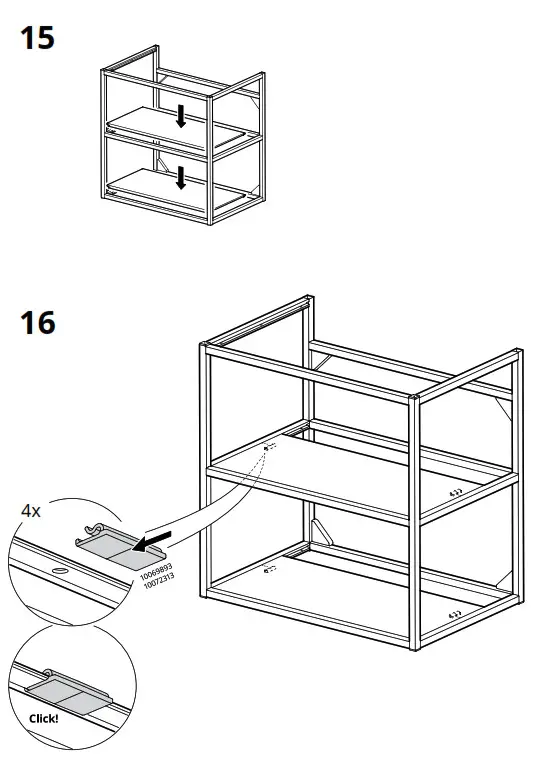 IKEA ENHET Base Frame for Washbasin Anthracite - fig 17