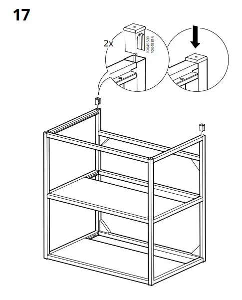 IKEA ENHET Base Frame for Washbasin Anthracite - fig 18