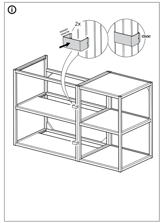 IKEA ENHET Base Frame for Washbasin Anthracite - fig 19