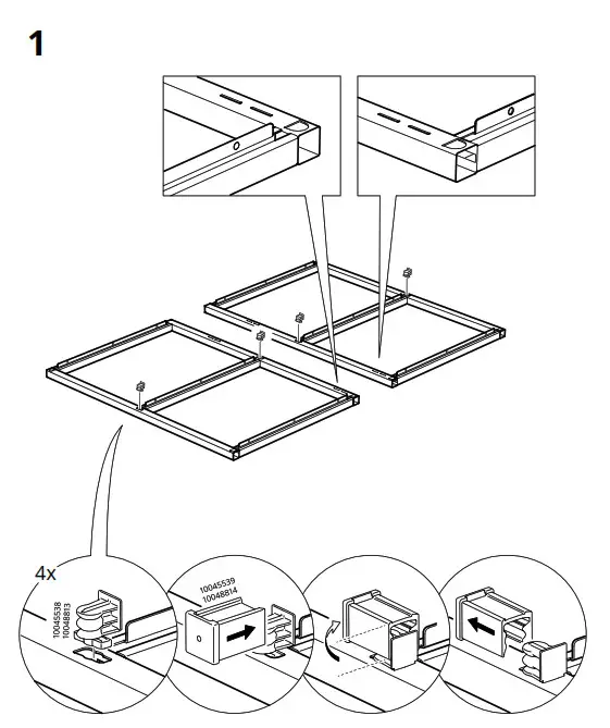 IKEA ENHET Base Frame for Washbasin Anthracite - fig 2