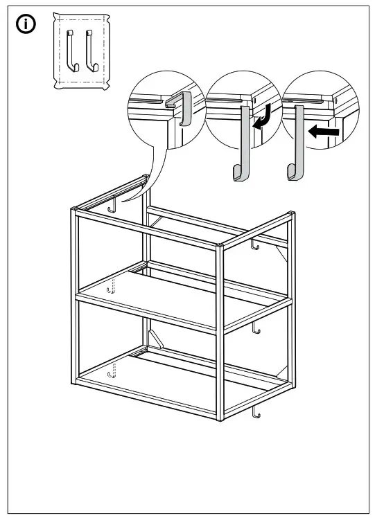 IKEA ENHET Base Frame for Washbasin Anthracite - fig 20