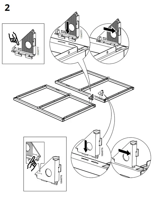 IKEA ENHET Base Frame for Washbasin Anthracite - fig - 3