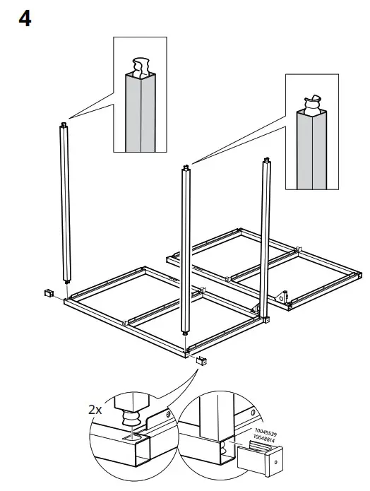 IKEA ENHET Base Frame for Washbasin Anthracite - fig 5