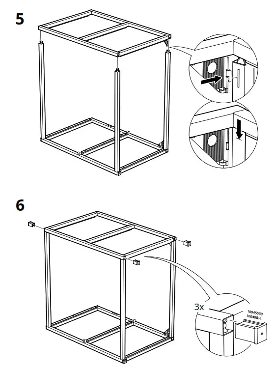 IKEA ENHET Base Frame for Washbasin Anthracite - fig 6