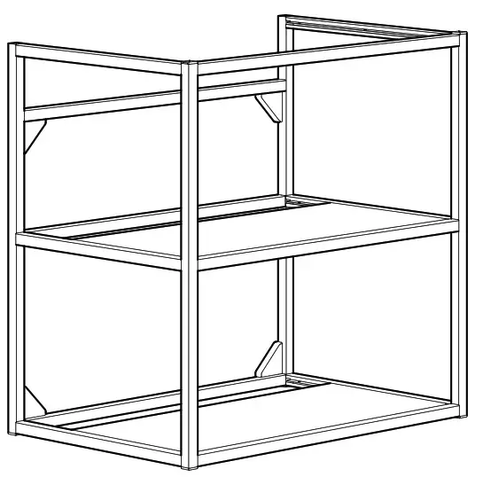 IKEA ENHET Base Frame for Washbasin Anthracite