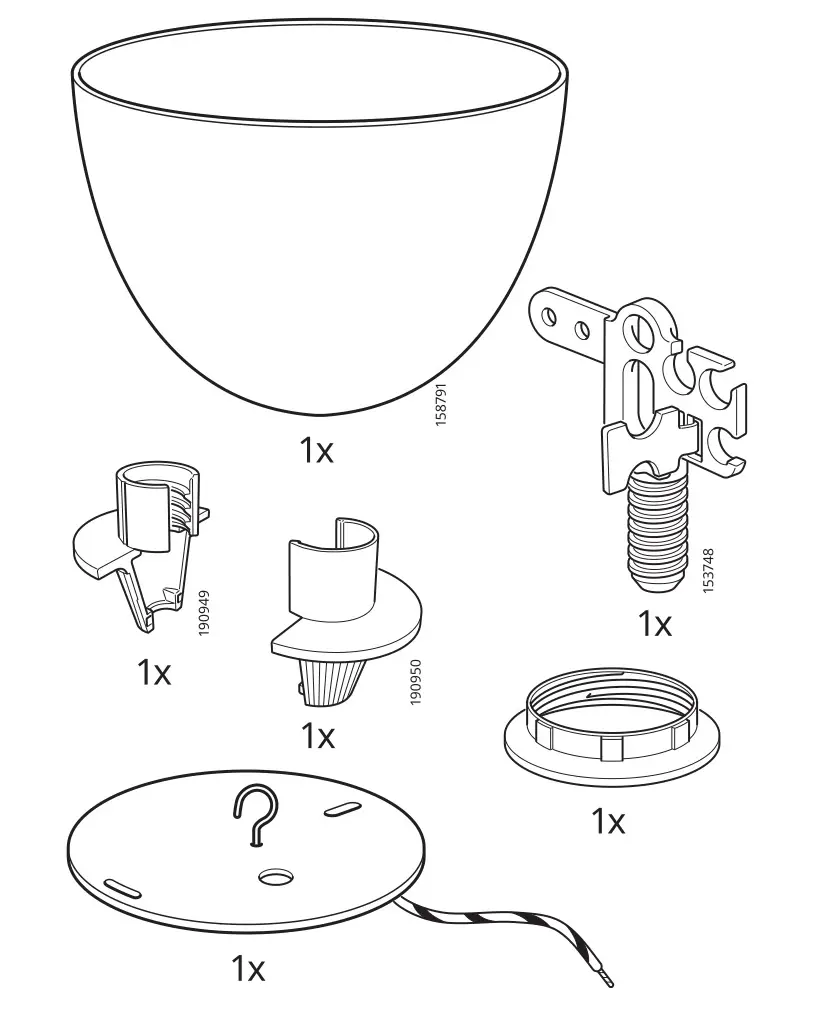 IKEA JALLBY Cord Set - Contents
