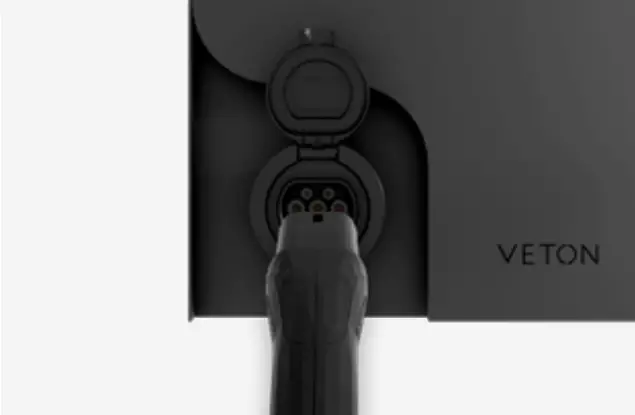 VETON Wall Premium EV Charging Station - charging plug
