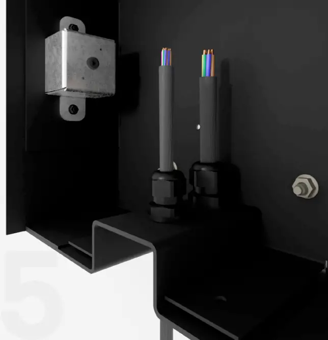 VETON Wall Premium EV Charging Station - mounting plate