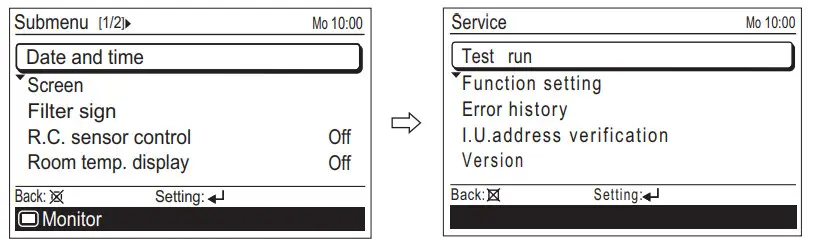 FUJITSU UTY-RVNYM Comfort Wired Remote Control - Fig 40