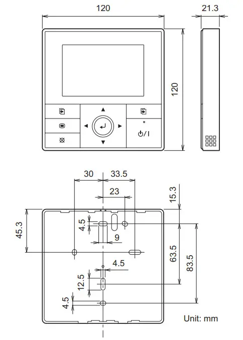 FUJITSU UTY-RVNYM Comfort Wired Remote Control - Fig 8