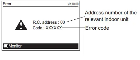 FUJITSU UTY-RVNYM Comfort Wired Remote Control - Fig 88