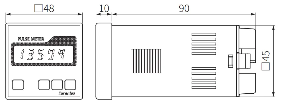 Autonics MP5S Series Multi Pulse Meters - connector