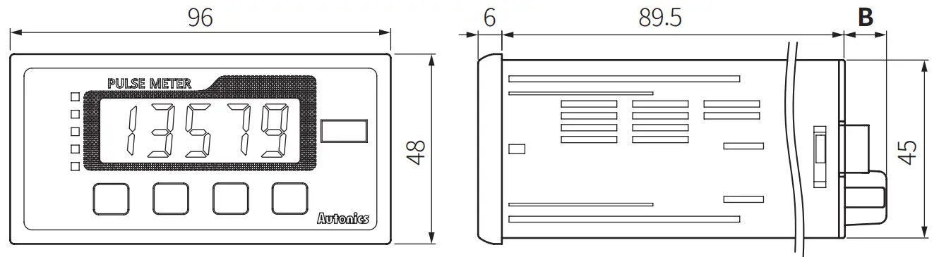 Autonics MP5S Series Multi Pulse Meters - connector2