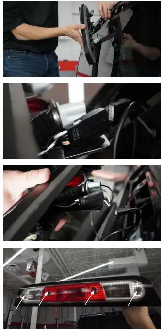 BRANDMOTION 212FVMR171 FullVUE Rear Camera Mirror - Assembling the Bezel