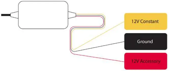 BRANDMOTION 212FVMR171 FullVUE Rear Camera Mirror - Wiring the FullVUE Mirror