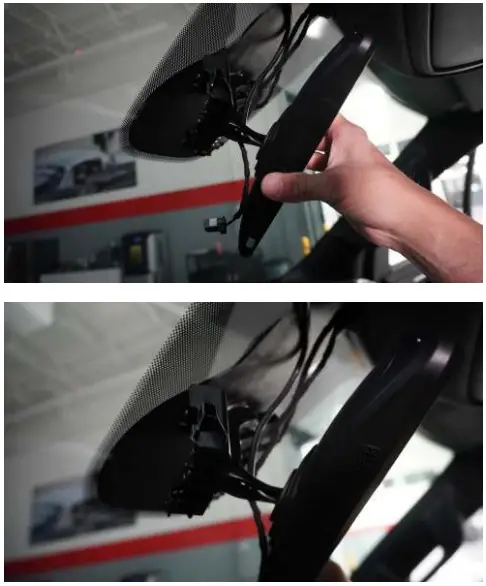 BRANDMOTION 212FVMR171 FullVUE Rear Camera Mirror - wire connections