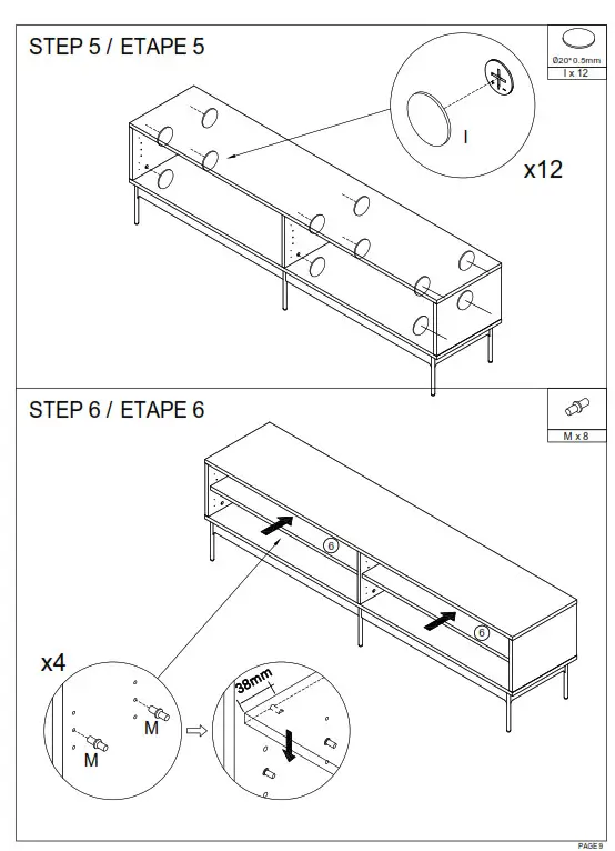 Teulat 4D 180 CM Blur TV Cabinet - FIG 6