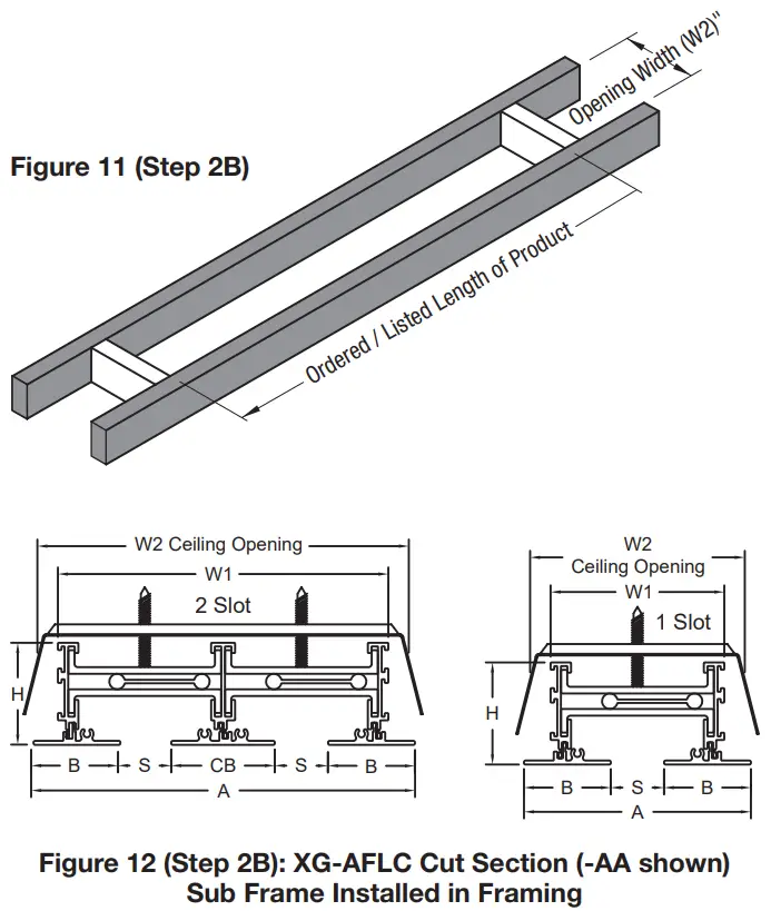 GREENHECK XG AFL and XG AFLC Architectural Linear Slot Diffuser - Framing the Opening 2