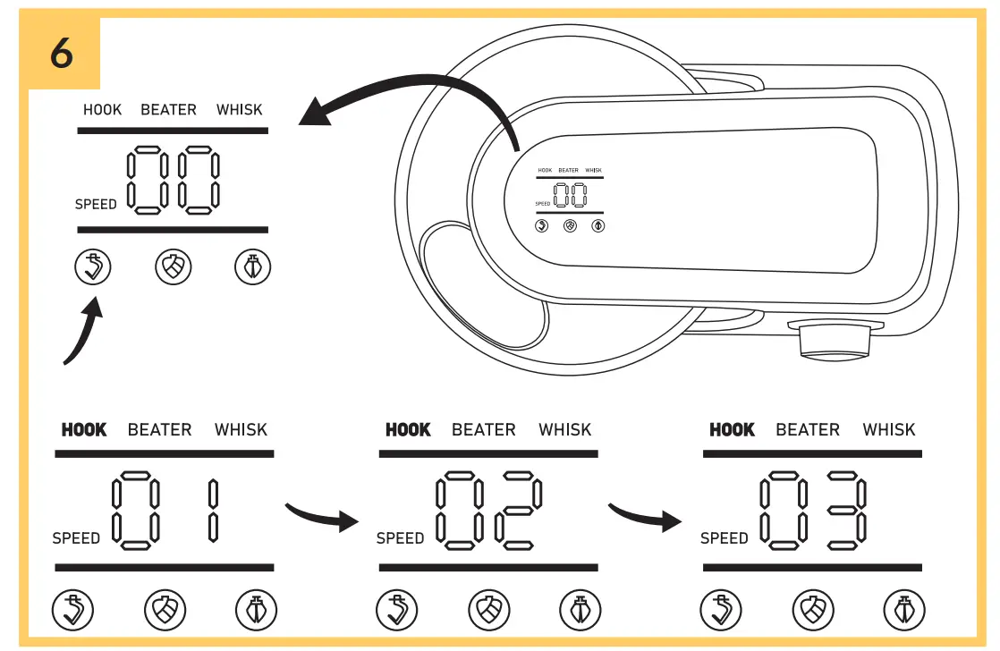 Mixing hook for hard dough