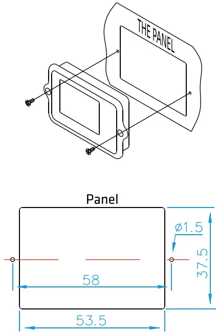 Powerwerx BSM-500 Precision Battery Status Monitor - Panel Mounting