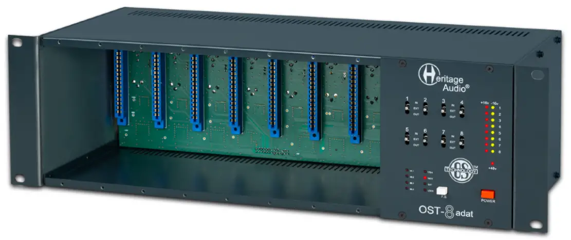 Heritage Audio 8-SLOT 500 Series Rack with Premium 24-Bit