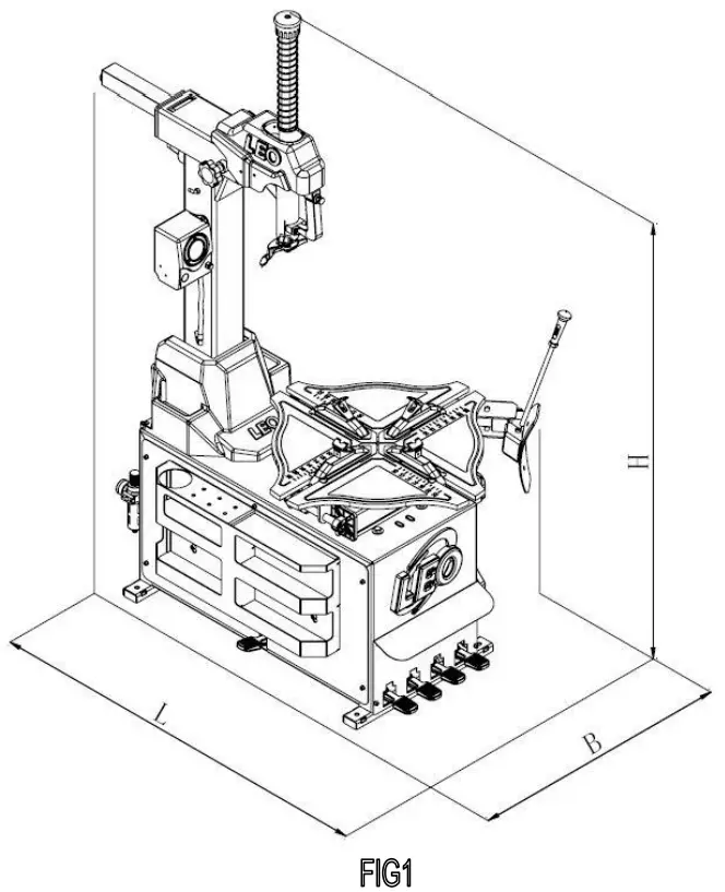 LEO L8087 Car Tire Changer - fig 1
