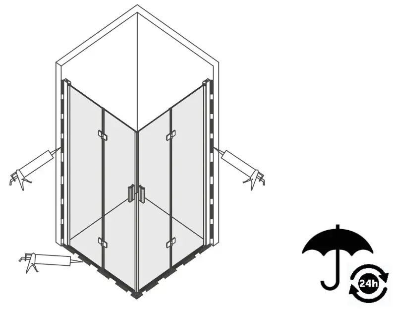 BERNSTEIN NT213 Corner Shower - MEASUREMENTS 10