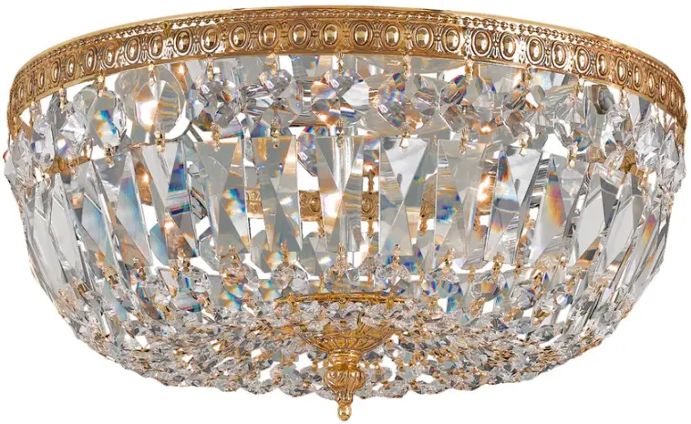 Crystorama 714-OB-CL-MWP Three Light Ceiling Mount