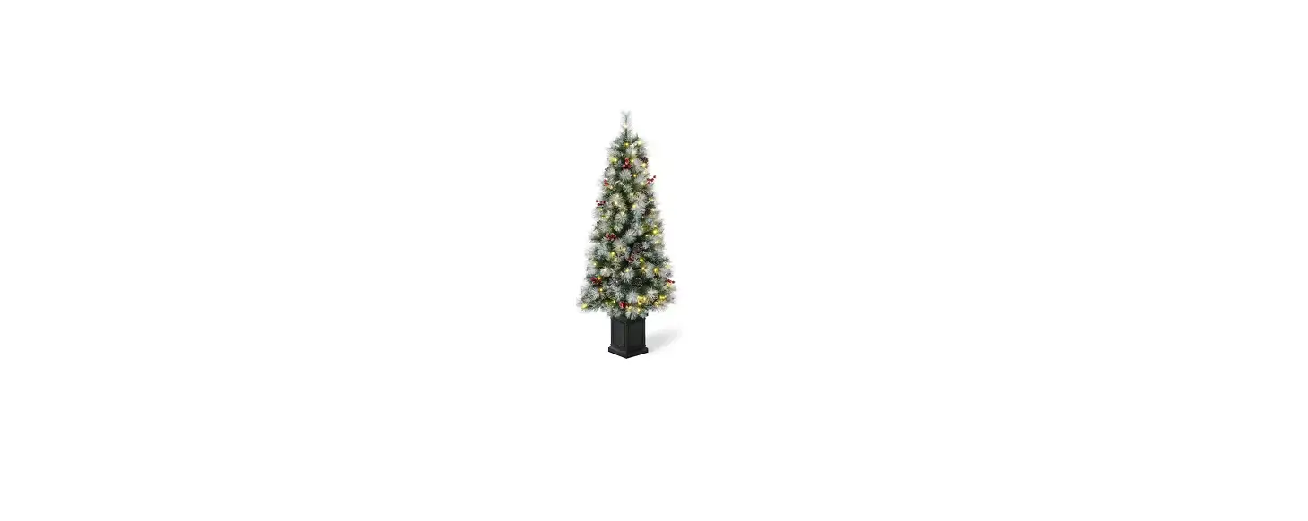 Glitzhome 2030800004 5 Ft. Pre-lit Pine Artificial Christmas Porch Tree With 150 Warm White Lights Instruction Manual Glitzhome 2030800004 5 Ft. Pre-lit Pine Artificial Christmas Porch Tree With 150 Warm White Lights Instruction Manual