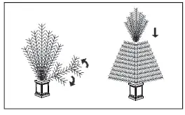 glitzhome-2030800004-5-ft-Pre-Lit-Pine-Artificial-Christmas-Porch-Tree-with-150-Warm-White-Lights-FIG-6