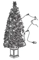 glitzhome-2030800004-5-ft-Pre-Lit-Pine-Artificial-Christmas-Porch-Tree-with-150-Warm-White-Lights-FIG-8