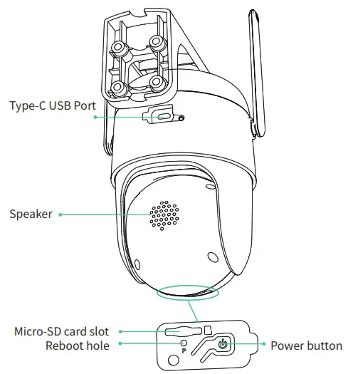 ADDS 2AUDF CQ12Y Smart PTZ Battery Camera - Product appearance 2
