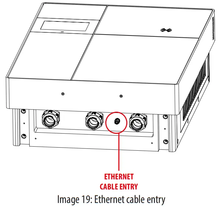 BE-D Series SCAME Electric Car Charging Station - Ethernet cable entry