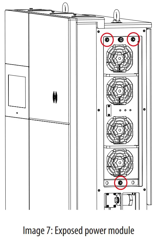 BE-D Series SCAME Electric Car Charging Station - Exposed power module