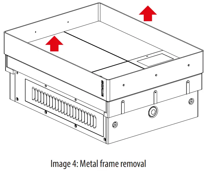 BE-D Series SCAME Electric Car Charging Station - Metal frame removal