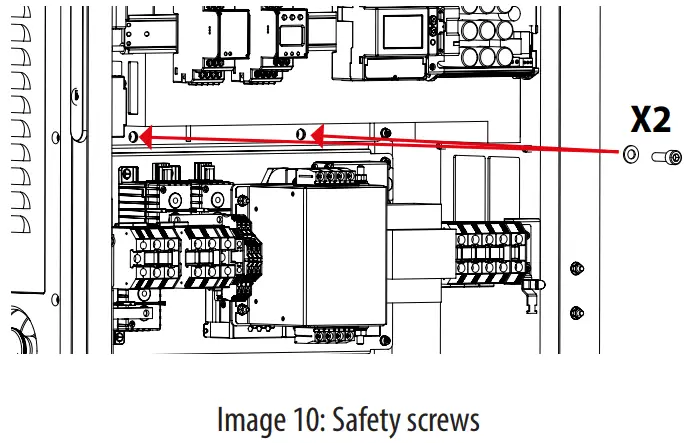 BE-D Series SCAME Electric Car Charging Station - Safety screws